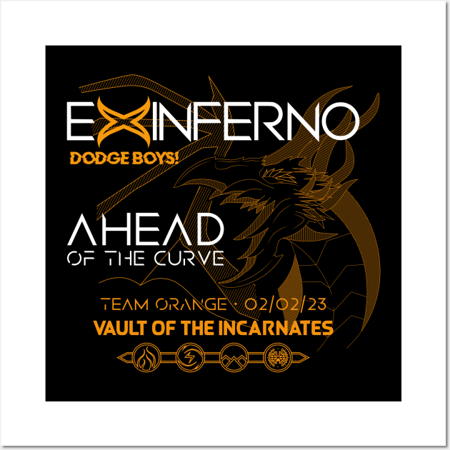 Team Orange AOTC (alt design - front only) Wall Art by Ex Inferno